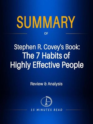 cover image of Summary of Stephen R. Covey's Book